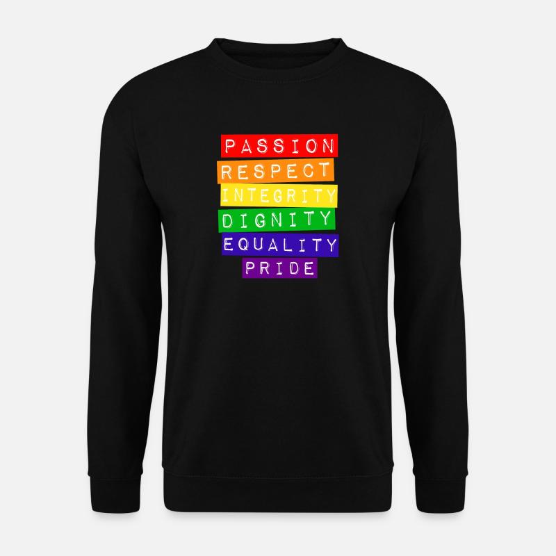 Stolz LGBT schwul lesbisch homo-ehe - Unisex Pullover - Schwarz