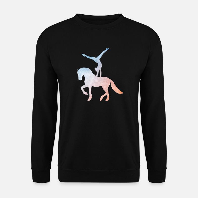 Voltigieren - Voltigierer - Volti - Pferde - Unisex Pullover - Schwarz
