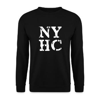 NYHC New York Hardcore Punk - Unisex Pullover - Schwarz - Vorne - Alina (178cm) & Michal (187cm)
