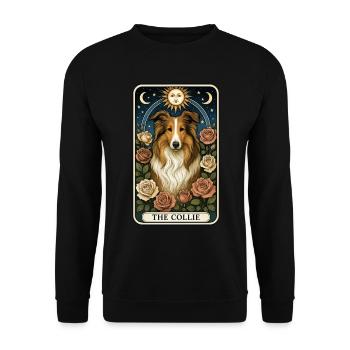 Collie - Unisex Pullover - Schwarz - Vorne - Alina (178cm) & Michal (187cm)