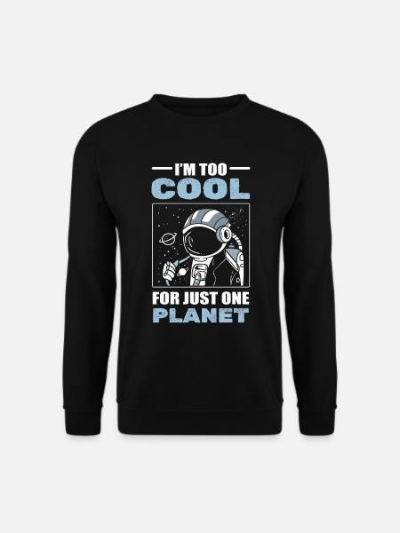 Astronaut Planet Aerospace Engineers - Unisex Sweatshirt - black