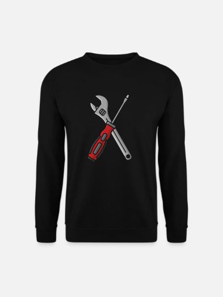 Werkzeug Schraubenschlüssel Schraubenzieher - Unisex Pullover - Schwarz