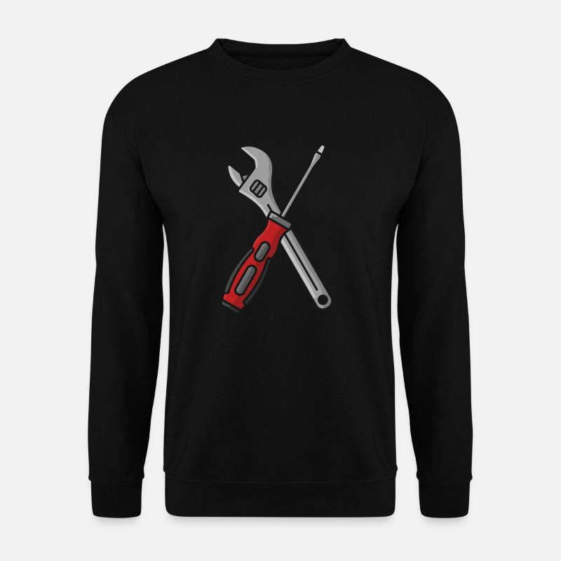 Tool Wrench Screwdriver - Unisex Sweatshirt - black