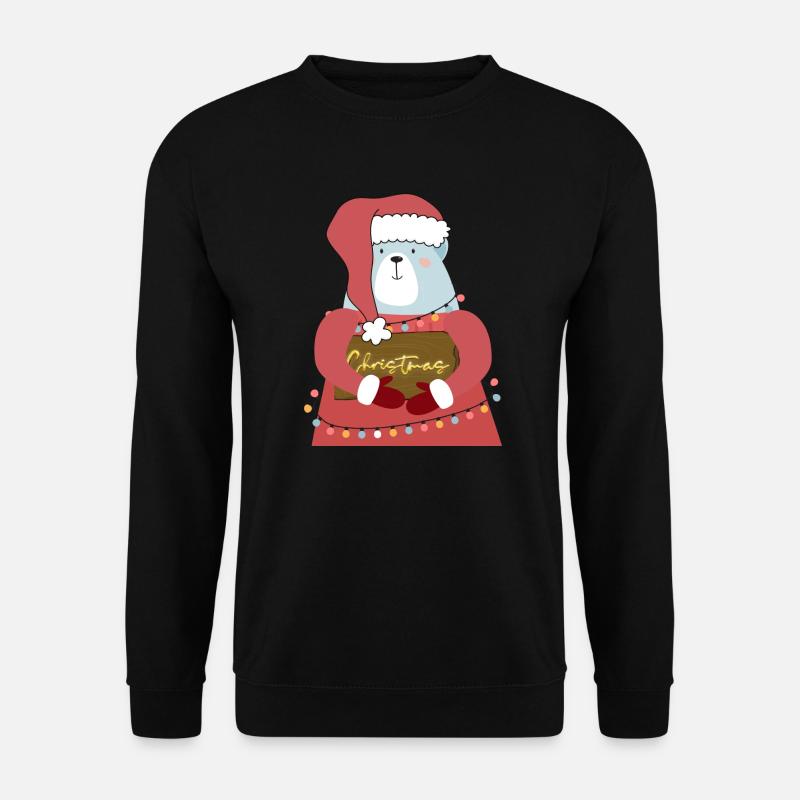 Christmas bear - Unisex Sweatshirt - black
