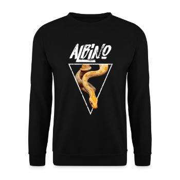 Burmesische Pythonschlange Besitzer - Unisex Pullover - Schwarz - Vorne - Alina (178cm) & Michal (187cm)