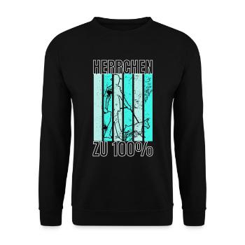 Herrchen für ein Hunde oder Hunde Gassi - Unisex Pullover - Schwarz - Vorne - Alina (178cm) & Michal (187cm)