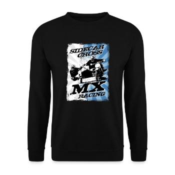 Sidecar Moto Cross - Unisex Pullover - Schwarz - Vorne - Alina (178cm) & Michal (187cm)