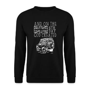 18e jour que Dieu créa Landy - Sweat-shirt Unisexe - noir - Devant - Alina (178cm) & Michal (187cm)