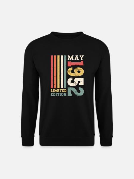 Edition Limitée Mai 1952 71e anniversaire Hommes - Sweat-shirt Unisexe - noir
