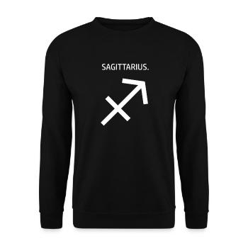 Zodiac Sign Sagittarius Horoscope Sagittarius Zodiac - Unisex Sweatshirt - black - Front - Alina (178cm) & Michal (187cm)