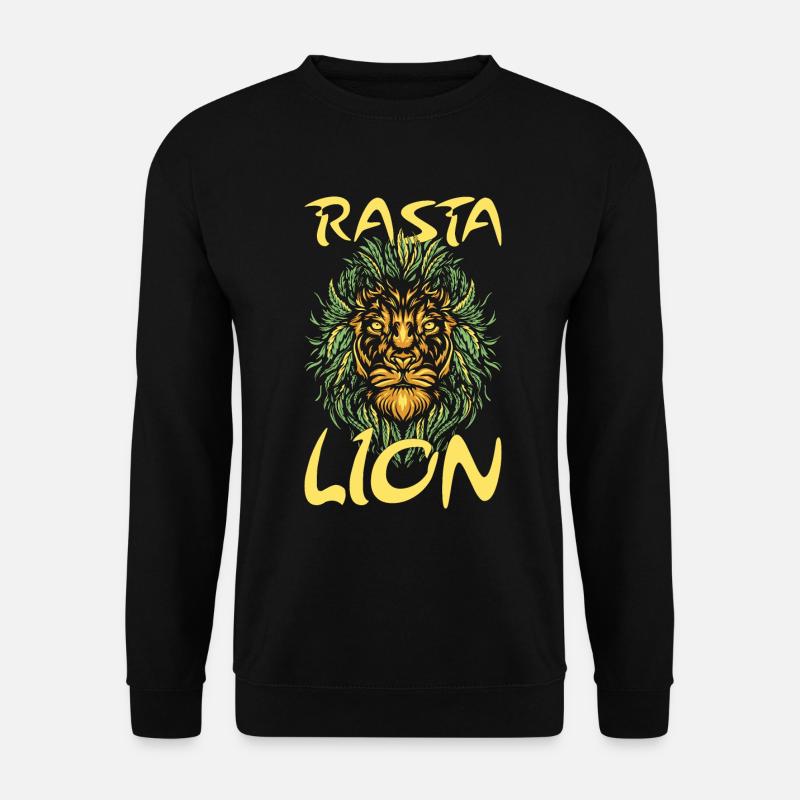 Rasta Lion Rastafari Gift - Unisex Sweatshirt - black