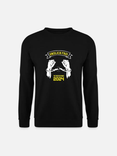 Scheidung 2024 ENDLICH FREI Trennung Geschieden - Unisex Pullover - Schwarz