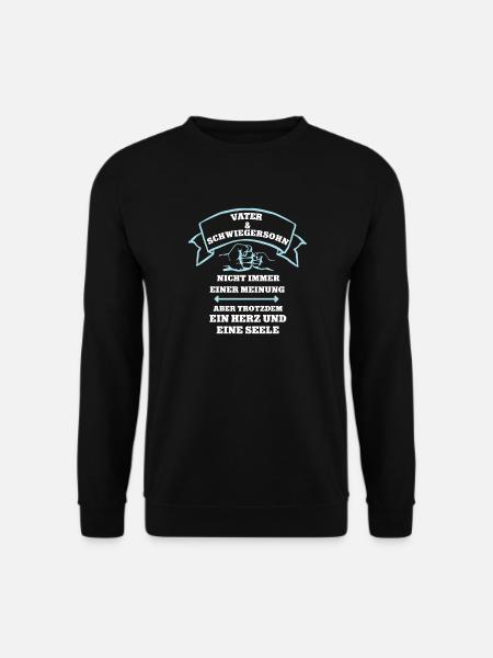 Schwiegersohn Schwieger Vater Partnerlook Team - Unisex Pullover - Schwarz