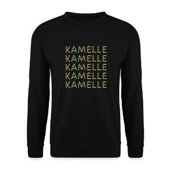 Kamelle Karneval Rosenmontag Fasching Bonbon - Unisex Pullover - Schwarz - Vorne - Alina (178cm) & Michal (187cm)