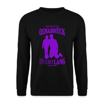 Osnabrück Football Family Gift - Unisex Sweatshirt - black - Front - Alina (178cm) & Michal (187cm)