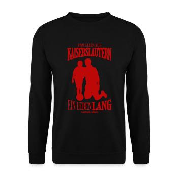 Kaiserslautern Football Tradition Gift - Unisex Sweatshirt - black - Front - Alina (178cm) & Michal (187cm)