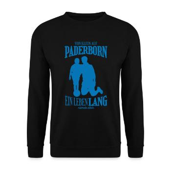 Regensburg Football Tradition Gift - Unisex Sweatshirt - black - Front - Alina (178cm) & Michal (187cm)