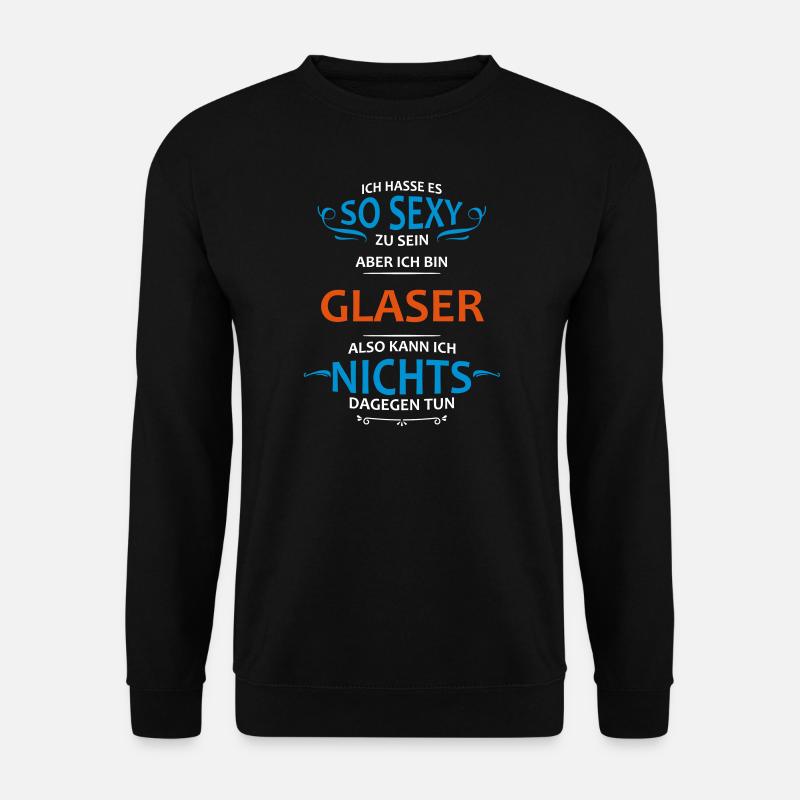 Glaser Beruf - Unisex Pullover - Schwarz