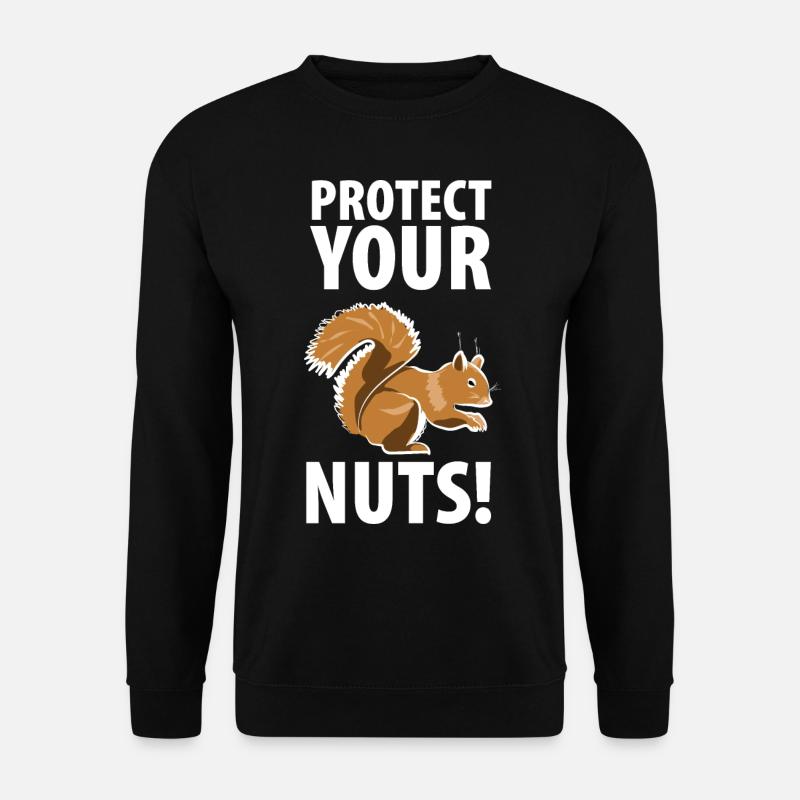 Squirrel Eichhörnchen Dieb Tierpfleger - Unisex Pullover - Schwarz