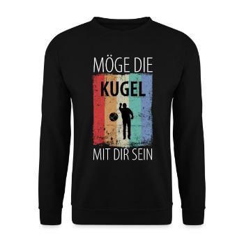 Boule Petanque Boccia Boules - Unisex Pullover - Schwarz - Vorne - Alina (178cm) & Michal (187cm)