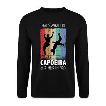Capoeira - Sweat-shirt Unisexe - noir - Devant - Alina (178cm) & Michal (187cm)