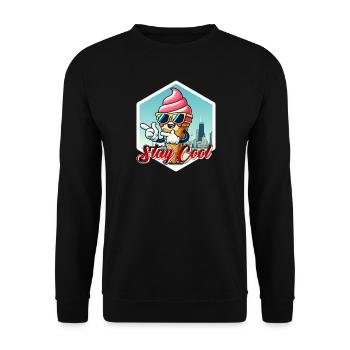 Stay Cool Ice - Unisex Pullover - Schwarz - Vorne - Alina (178cm) & Michal (187cm)