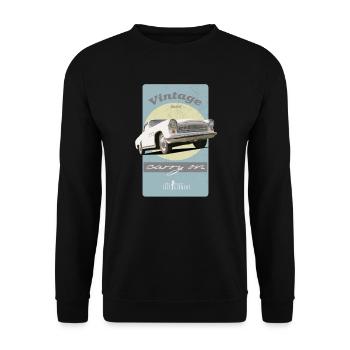 T Shirt Wartburg 2023 60 - Unisex Pullover - Schwarz - Vorne - Alina (178cm) & Michal (187cm)