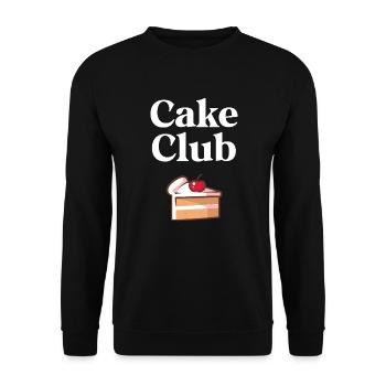 Cake Club - Unisex Sweatshirt - black - Front - Alina (178cm) & Michal (187cm)
