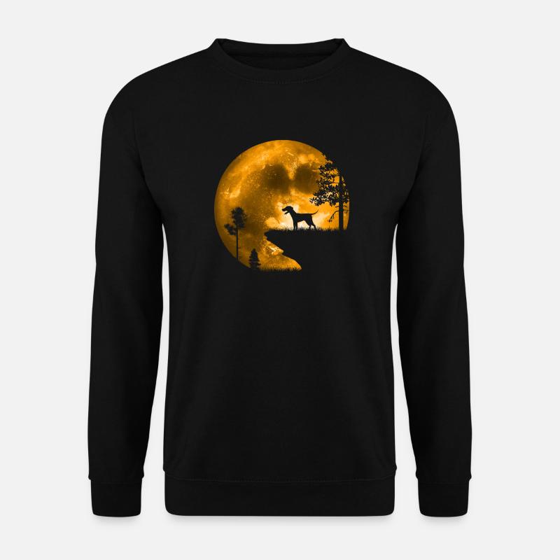 Dog in the moonlight - Unisex Sweatshirt - black