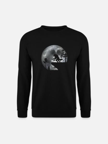 Werwolf im Wald - Unisex Pullover - Schwarz