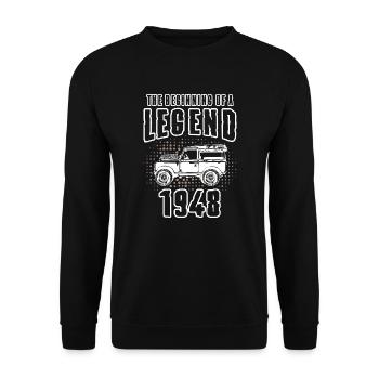 Landy Legend - Unisex Pullover - Schwarz - Vorne - Alina (178cm) & Michal (187cm)