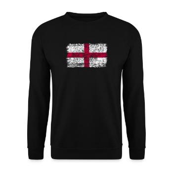 Drapeau anglais Angleterre drapeau anglais - Sweat-shirt Unisexe - noir - Devant - Alina (178cm) & Michal (187cm)