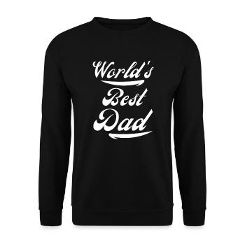 World's Best Dad World Best Dad - Unisex Sweatshirt - black - Front - Alina (178cm) & Michal (187cm)