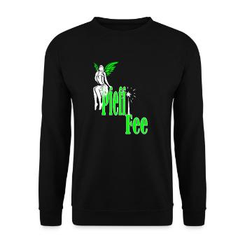 Die wunderschöne Schnaps Pfeffi Fee-Lustige Party - Unisex Pullover - Schwarz - Vorne - Alina (178cm) & Michal (187cm)