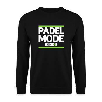Mode Padel sur Padel Player Padel Tennis - Sweat-shirt Unisexe - noir - Devant - Alina (178cm) & Michal (187cm)