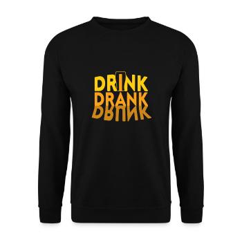 Beer Funny Saying Beer Drink Gift - Unisex Sweatshirt - black - Front - Alina (178cm) & Michal (187cm)