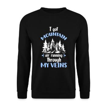 Nature Conservation Wood Mountains - Sweat-shirt Unisexe - noir - Devant - Alina (178cm) & Michal (187cm)