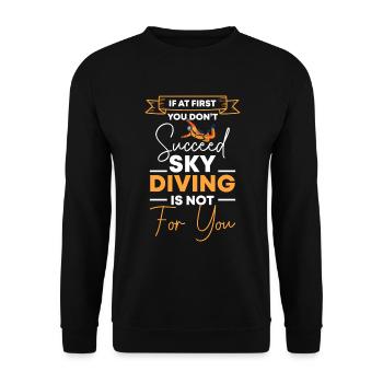 Skidiving Parapente Avion Sports Extrêmes - Sweat-shirt Unisexe - noir - Devant - Alina (178cm) & Michal (187cm)