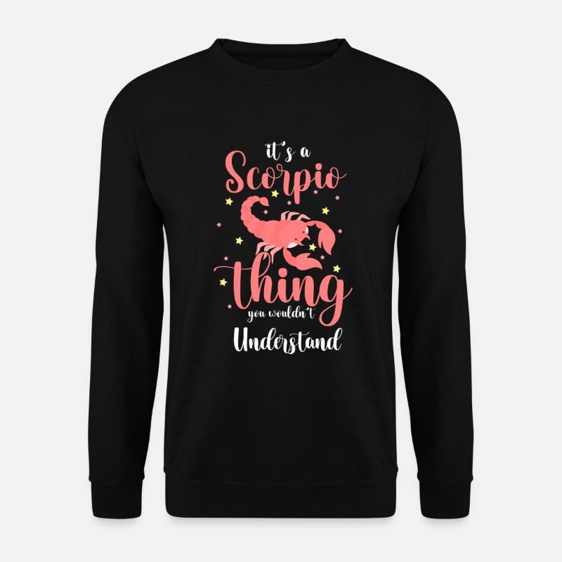 Horoscope Birthday Constellation October - Unisex Sweatshirt - black