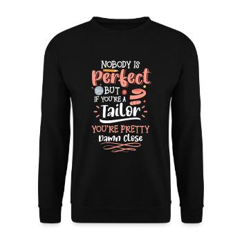Fil à coudre Closer Tailor Bespoke - Sweat-shirt Unisexe - noir - Devant - Alina (178cm) & Michal (187cm)