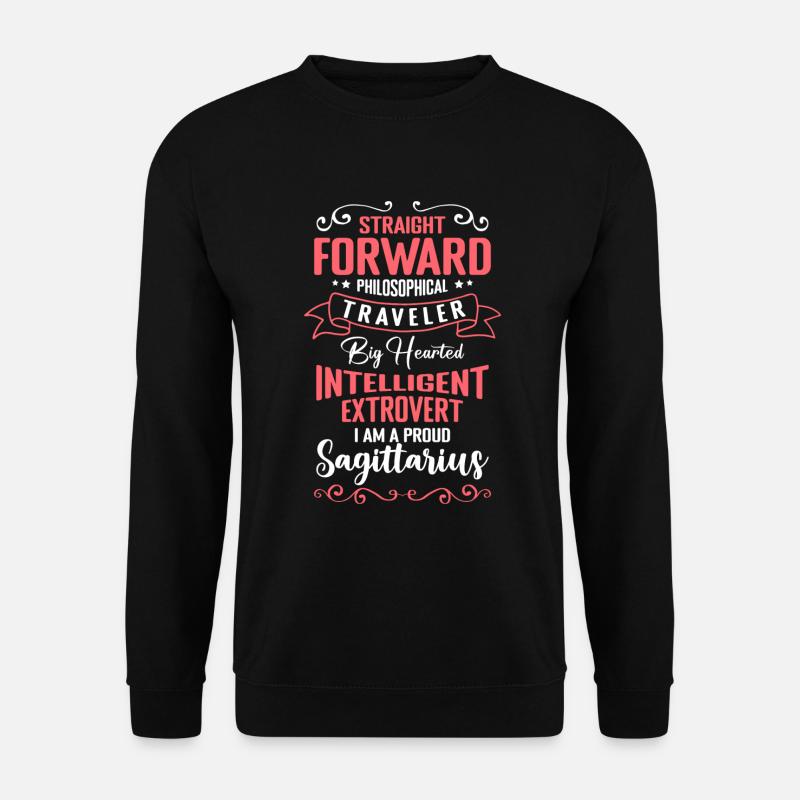 Sagittarius Astrology Zodiac Constellation - Unisex Sweatshirt - black