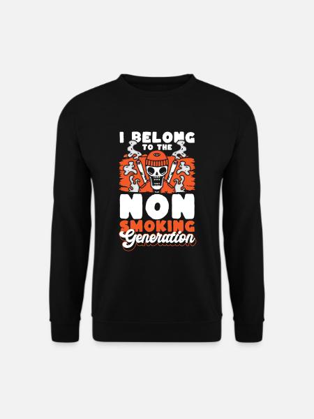 Non-smoking Smoke-free addiction - Unisex Sweatshirt - black