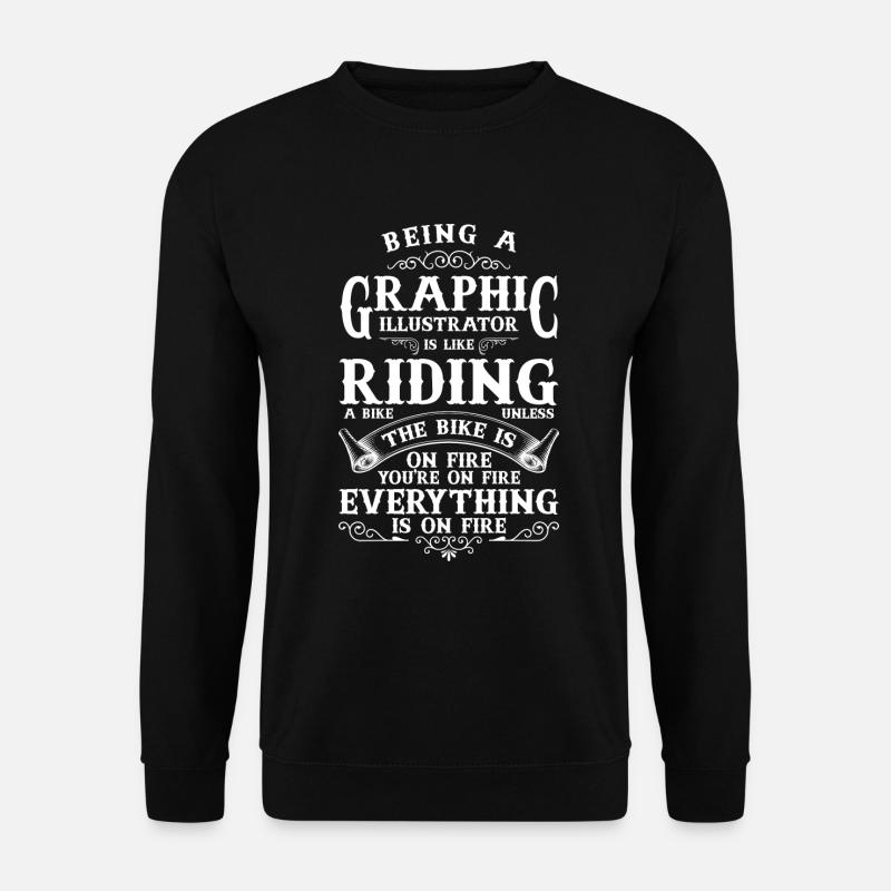 Illustrator Designer Artist - Unisex Sweatshirt - black