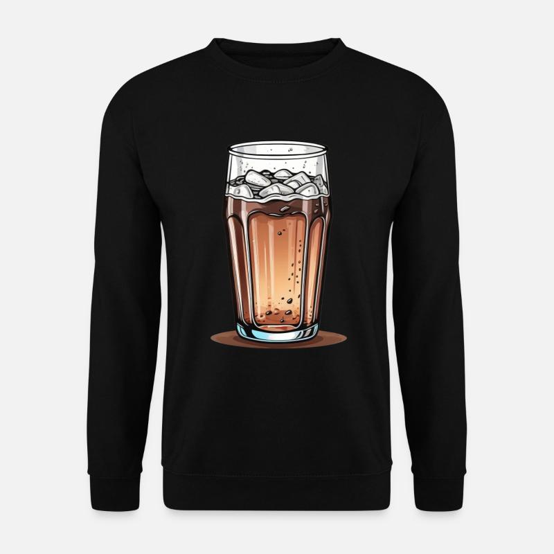 Cola-Glas - Unisex Pullover - Schwarz