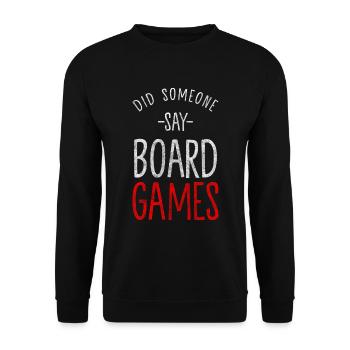 Board Game Roleplayer - Unisex Sweatshirt - black - Front - Alina (178cm) & Michal (187cm)