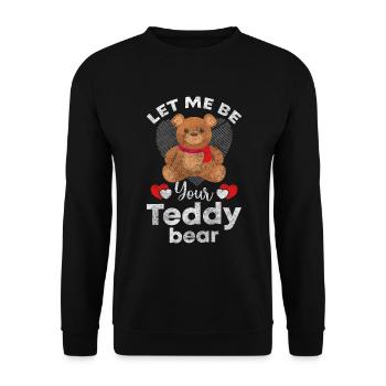 Jouet câlin Enfants Jouet Ours - Sweat-shirt Unisexe - noir - Devant - Alina (178cm) & Michal (187cm)