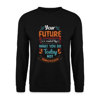 Chief Company Captain - Unisex Sweatshirt - black - Front - Alina (178cm) & Michal (187cm)