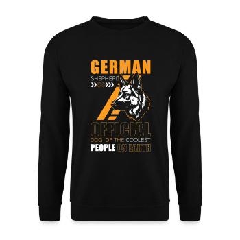 Dog Schutzhund Pedigree Dog Service Dog - Unisex Sweatshirt - black - Front - Alina (178cm) & Michal (187cm)