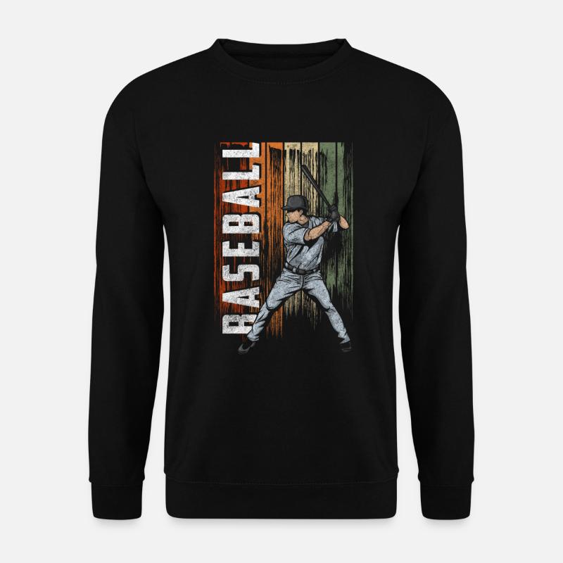 Baseball Ball Spieler Pitchen - Unisex Pullover - Schwarz
