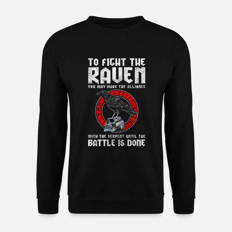 Crow Odin Witchcraft Clever - Unisex Sweatshirt - black